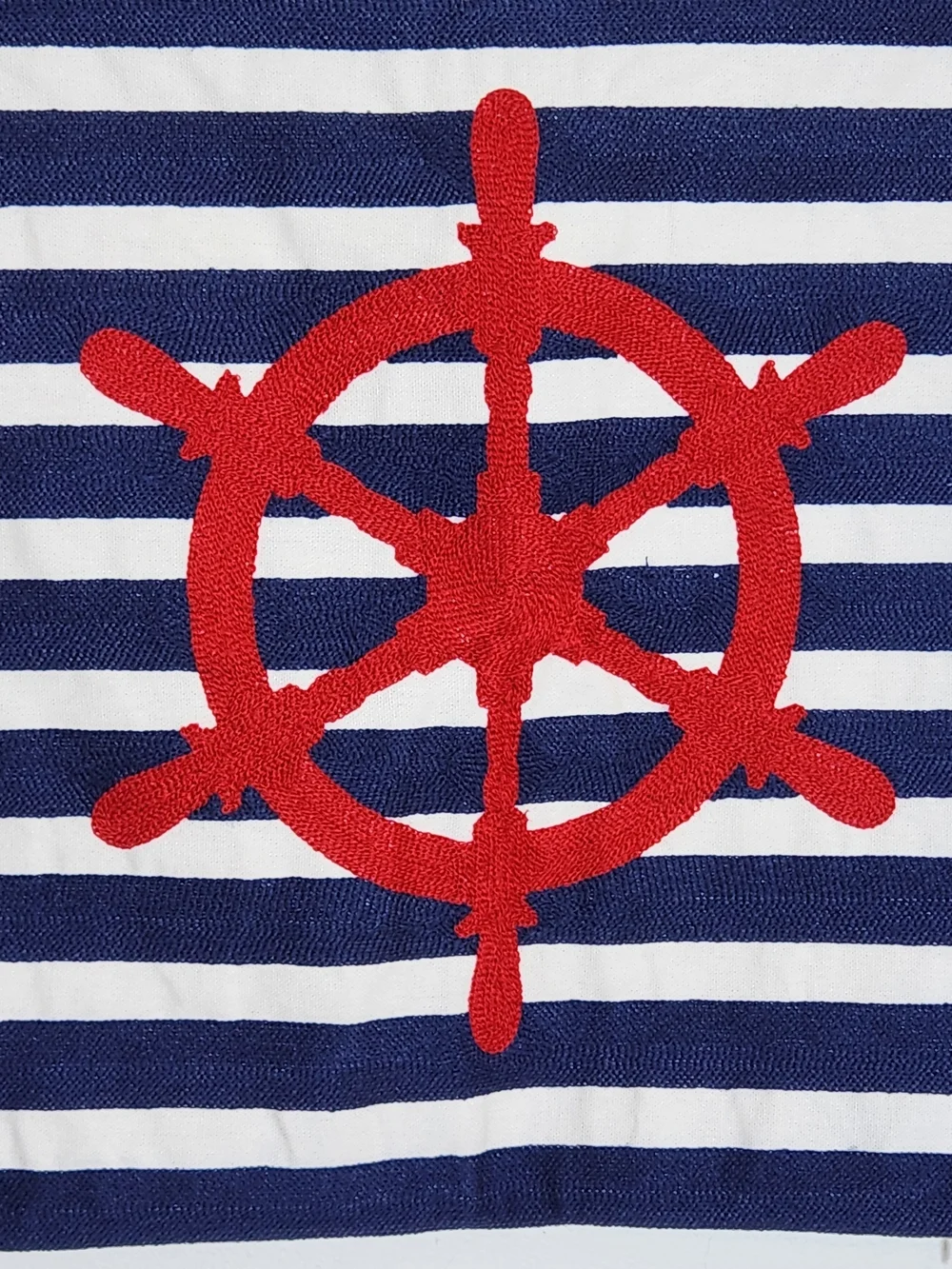 Blue and White Nautical Pillow Covers Set of 2 NWOT
